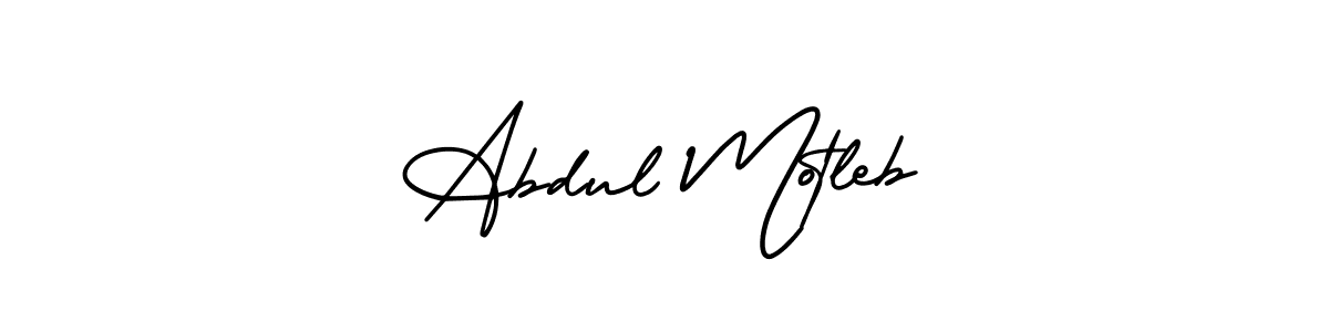 Also You can easily find your signature by using the search form. We will create Abdul Motleb name handwritten signature images for you free of cost using AmerikaSignatureDemo-Regular sign style. Abdul Motleb signature style 3 images and pictures png