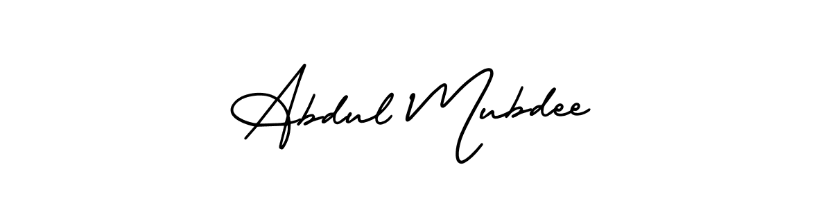 Make a beautiful signature design for name Abdul Mubdee. With this signature (AmerikaSignatureDemo-Regular) style, you can create a handwritten signature for free. Abdul Mubdee signature style 3 images and pictures png