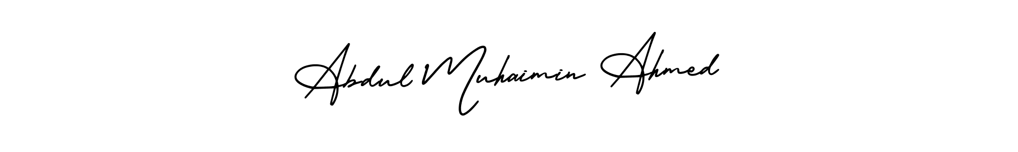 Also we have Abdul Muhaimin Ahmed name is the best signature style. Create professional handwritten signature collection using AmerikaSignatureDemo-Regular autograph style. Abdul Muhaimin Ahmed signature style 3 images and pictures png
