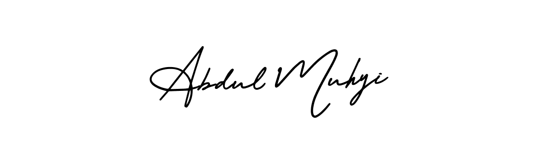 It looks lik you need a new signature style for name Abdul Muhyi. Design unique handwritten (AmerikaSignatureDemo-Regular) signature with our free signature maker in just a few clicks. Abdul Muhyi signature style 3 images and pictures png