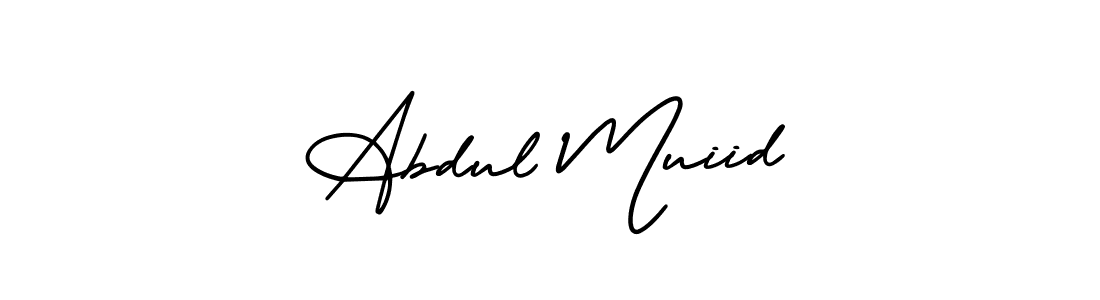 Create a beautiful signature design for name Abdul Muiid. With this signature (AmerikaSignatureDemo-Regular) fonts, you can make a handwritten signature for free. Abdul Muiid signature style 3 images and pictures png