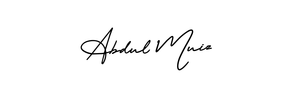 Also You can easily find your signature by using the search form. We will create Abdul Muiz name handwritten signature images for you free of cost using AmerikaSignatureDemo-Regular sign style. Abdul Muiz signature style 3 images and pictures png