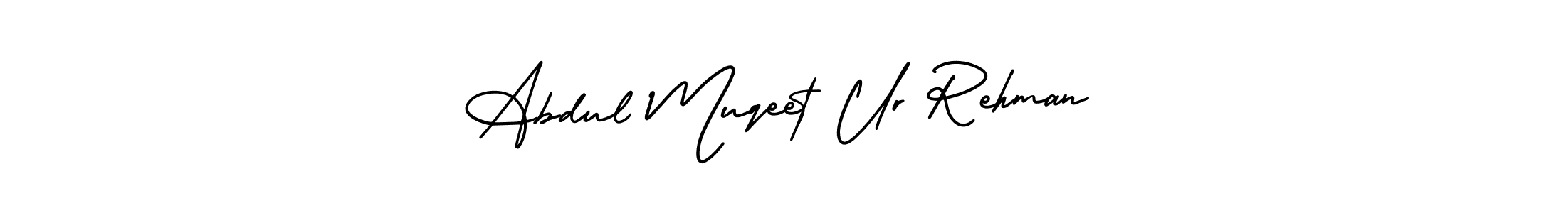 Design your own signature with our free online signature maker. With this signature software, you can create a handwritten (AmerikaSignatureDemo-Regular) signature for name Abdul Muqeet Ur Rehman. Abdul Muqeet Ur Rehman signature style 3 images and pictures png