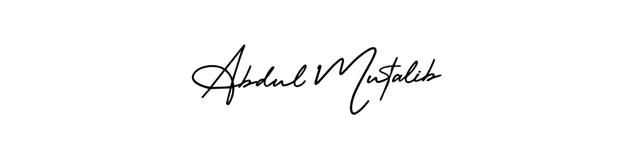 AmerikaSignatureDemo-Regular is a professional signature style that is perfect for those who want to add a touch of class to their signature. It is also a great choice for those who want to make their signature more unique. Get Abdul Mutalib name to fancy signature for free. Abdul Mutalib signature style 3 images and pictures png