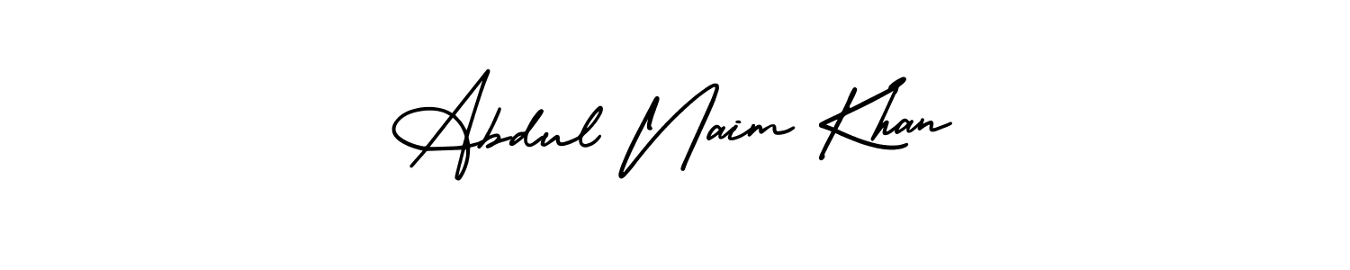 You should practise on your own different ways (AmerikaSignatureDemo-Regular) to write your name (Abdul Naim Khan) in signature. don't let someone else do it for you. Abdul Naim Khan signature style 3 images and pictures png