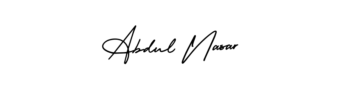 Make a beautiful signature design for name Abdul Nasar. With this signature (AmerikaSignatureDemo-Regular) style, you can create a handwritten signature for free. Abdul Nasar signature style 3 images and pictures png