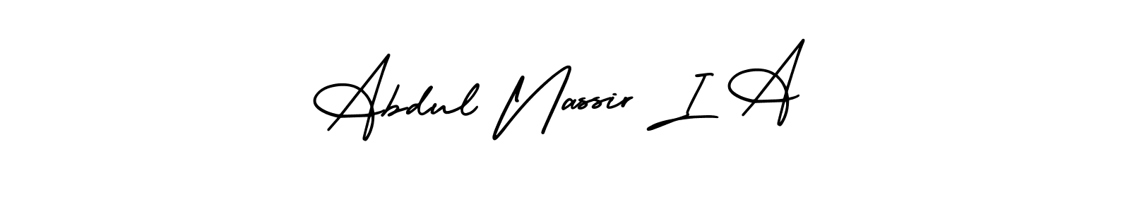 How to make Abdul Nassir I A signature? AmerikaSignatureDemo-Regular is a professional autograph style. Create handwritten signature for Abdul Nassir I A name. Abdul Nassir I A signature style 3 images and pictures png