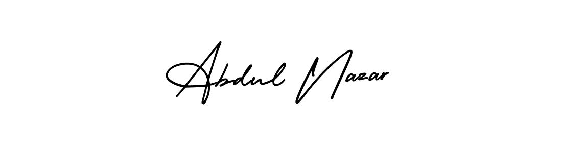 Create a beautiful signature design for name Abdul Nazar. With this signature (AmerikaSignatureDemo-Regular) fonts, you can make a handwritten signature for free. Abdul Nazar signature style 3 images and pictures png