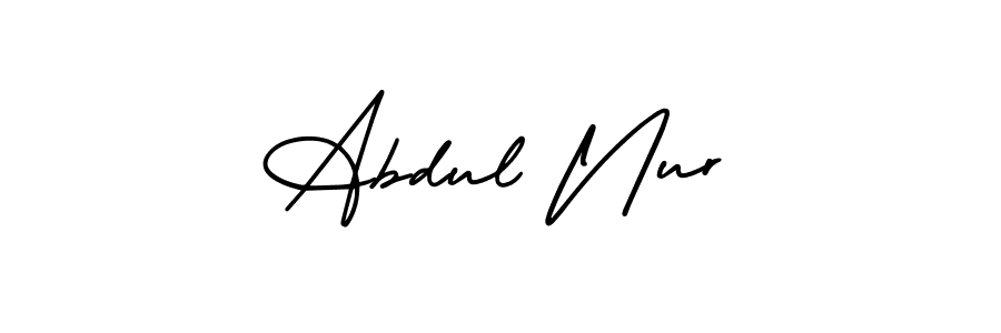 AmerikaSignatureDemo-Regular is a professional signature style that is perfect for those who want to add a touch of class to their signature. It is also a great choice for those who want to make their signature more unique. Get Abdul Nur name to fancy signature for free. Abdul Nur signature style 3 images and pictures png