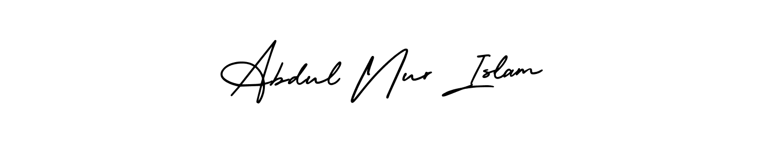 Abdul Nur Islam stylish signature style. Best Handwritten Sign (AmerikaSignatureDemo-Regular) for my name. Handwritten Signature Collection Ideas for my name Abdul Nur Islam. Abdul Nur Islam signature style 3 images and pictures png