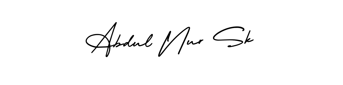 Make a beautiful signature design for name Abdul Nur Sk. With this signature (AmerikaSignatureDemo-Regular) style, you can create a handwritten signature for free. Abdul Nur Sk signature style 3 images and pictures png