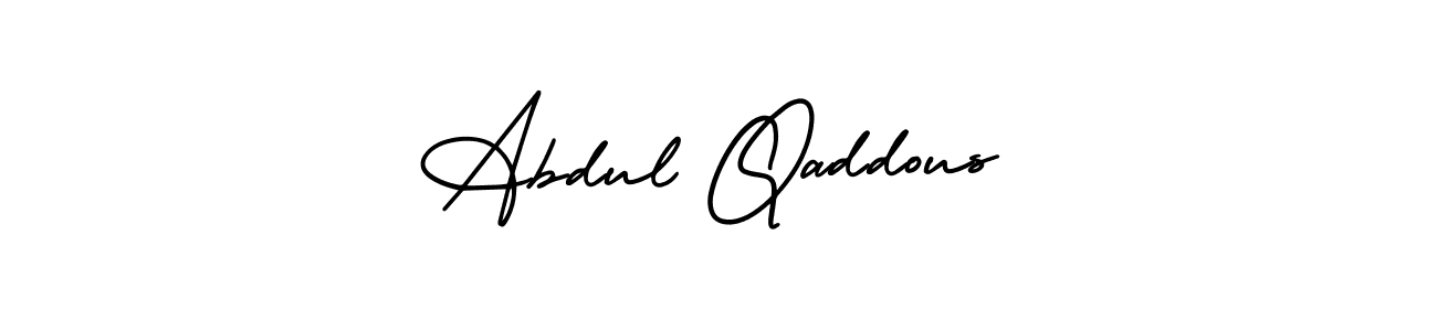 Create a beautiful signature design for name Abdul Qaddous. With this signature (AmerikaSignatureDemo-Regular) fonts, you can make a handwritten signature for free. Abdul Qaddous signature style 3 images and pictures png