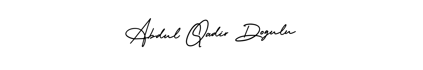 How to Draw Abdul Qadir Dogulu signature style? AmerikaSignatureDemo-Regular is a latest design signature styles for name Abdul Qadir Dogulu. Abdul Qadir Dogulu signature style 3 images and pictures png