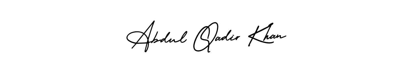 You should practise on your own different ways (AmerikaSignatureDemo-Regular) to write your name (Abdul Qadir Khan) in signature. don't let someone else do it for you. Abdul Qadir Khan signature style 3 images and pictures png