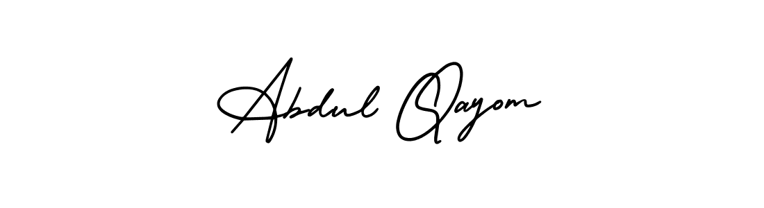 Also You can easily find your signature by using the search form. We will create Abdul Qayom name handwritten signature images for you free of cost using AmerikaSignatureDemo-Regular sign style. Abdul Qayom signature style 3 images and pictures png