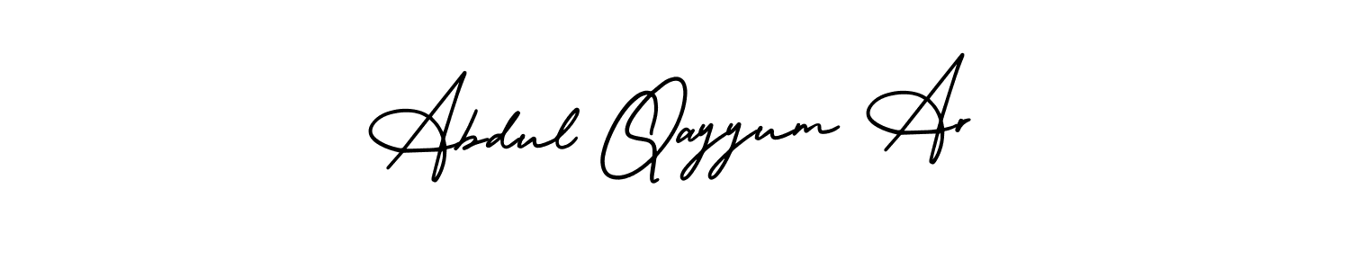 Make a beautiful signature design for name Abdul Qayyum Ar. Use this online signature maker to create a handwritten signature for free. Abdul Qayyum Ar signature style 3 images and pictures png