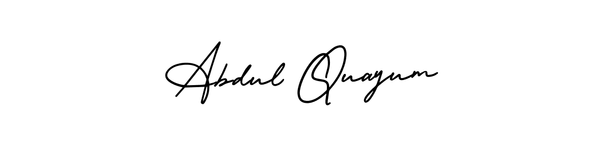 Design your own signature with our free online signature maker. With this signature software, you can create a handwritten (AmerikaSignatureDemo-Regular) signature for name Abdul Quayum. Abdul Quayum signature style 3 images and pictures png