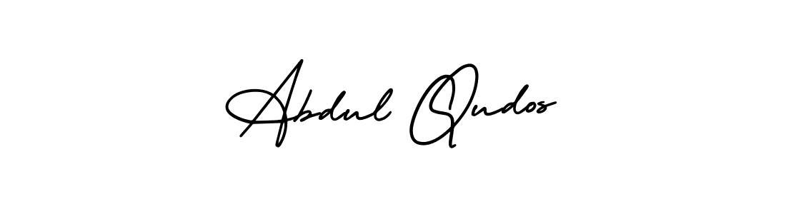 Make a beautiful signature design for name Abdul Qudos. With this signature (AmerikaSignatureDemo-Regular) style, you can create a handwritten signature for free. Abdul Qudos signature style 3 images and pictures png