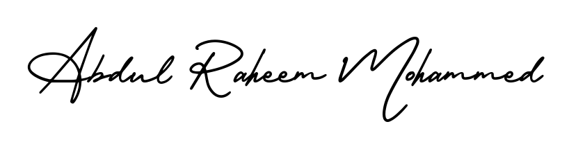 Make a beautiful signature design for name Abdul Raheem Mohammed. Use this online signature maker to create a handwritten signature for free. Abdul Raheem Mohammed signature style 3 images and pictures png
