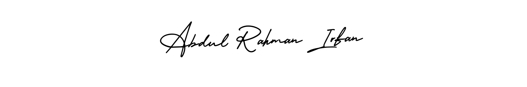 You can use this online signature creator to create a handwritten signature for the name Abdul Rahman Irfan. This is the best online autograph maker. Abdul Rahman Irfan signature style 3 images and pictures png
