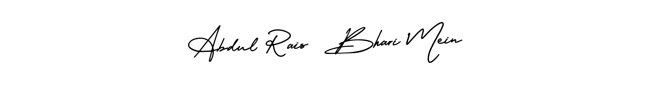 You can use this online signature creator to create a handwritten signature for the name Abdul Rais  Bhari Mein. This is the best online autograph maker. Abdul Rais  Bhari Mein signature style 3 images and pictures png