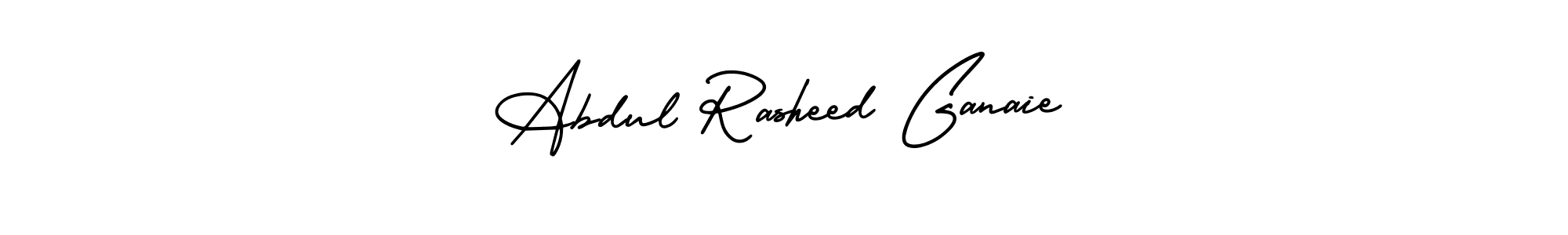 Similarly AmerikaSignatureDemo-Regular is the best handwritten signature design. Signature creator online .You can use it as an online autograph creator for name Abdul Rasheed Ganaie. Abdul Rasheed Ganaie signature style 3 images and pictures png