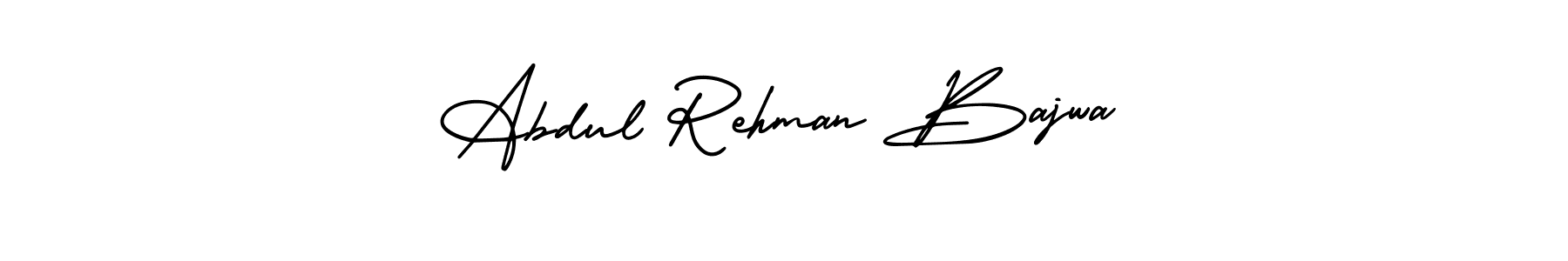 Use a signature maker to create a handwritten signature online. With this signature software, you can design (AmerikaSignatureDemo-Regular) your own signature for name Abdul Rehman Bajwa. Abdul Rehman Bajwa signature style 3 images and pictures png