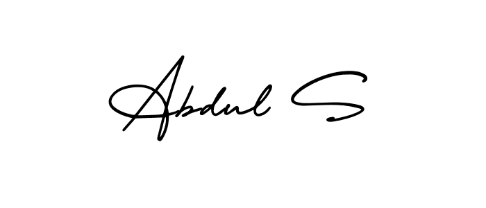 Make a beautiful signature design for name Abdul S. Use this online signature maker to create a handwritten signature for free. Abdul S signature style 3 images and pictures png
