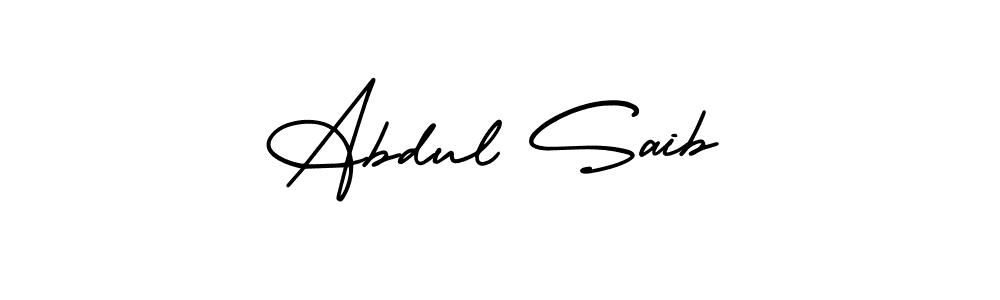 Make a beautiful signature design for name Abdul Saib. With this signature (AmerikaSignatureDemo-Regular) style, you can create a handwritten signature for free. Abdul Saib signature style 3 images and pictures png