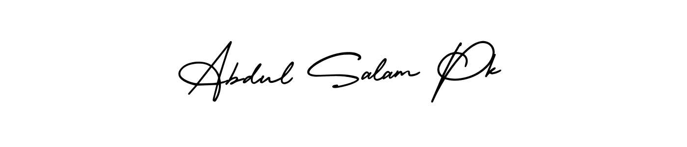 How to Draw Abdul Salam Pk signature style? AmerikaSignatureDemo-Regular is a latest design signature styles for name Abdul Salam Pk. Abdul Salam Pk signature style 3 images and pictures png