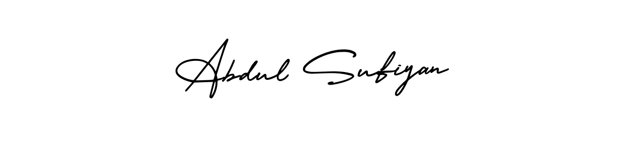 Design your own signature with our free online signature maker. With this signature software, you can create a handwritten (AmerikaSignatureDemo-Regular) signature for name Abdul Sufiyan. Abdul Sufiyan signature style 3 images and pictures png