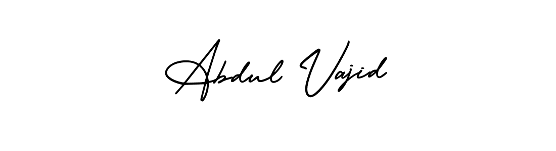 Design your own signature with our free online signature maker. With this signature software, you can create a handwritten (AmerikaSignatureDemo-Regular) signature for name Abdul Vajid. Abdul Vajid signature style 3 images and pictures png