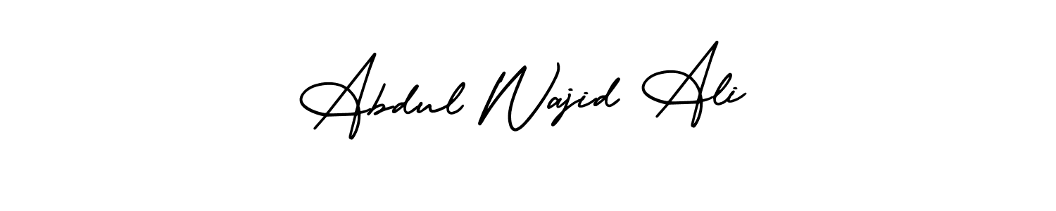 Use a signature maker to create a handwritten signature online. With this signature software, you can design (AmerikaSignatureDemo-Regular) your own signature for name Abdul Wajid Ali. Abdul Wajid Ali signature style 3 images and pictures png