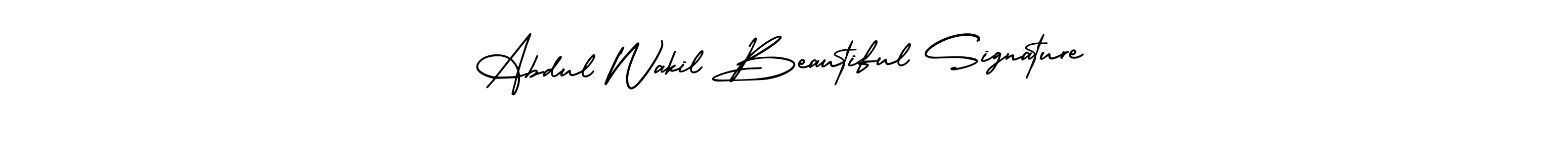 Also You can easily find your signature by using the search form. We will create Abdul Wakil Beautiful Signature name handwritten signature images for you free of cost using AmerikaSignatureDemo-Regular sign style. Abdul Wakil Beautiful Signature signature style 3 images and pictures png