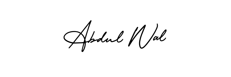 You can use this online signature creator to create a handwritten signature for the name Abdul Wal. This is the best online autograph maker. Abdul Wal signature style 3 images and pictures png