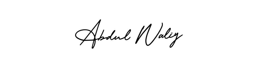 Create a beautiful signature design for name Abdul Waliy. With this signature (AmerikaSignatureDemo-Regular) fonts, you can make a handwritten signature for free. Abdul Waliy signature style 3 images and pictures png