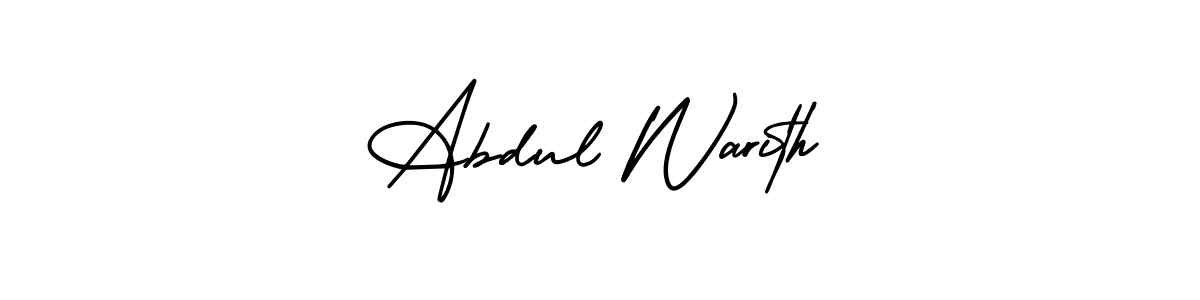 Similarly AmerikaSignatureDemo-Regular is the best handwritten signature design. Signature creator online .You can use it as an online autograph creator for name Abdul Warith. Abdul Warith signature style 3 images and pictures png