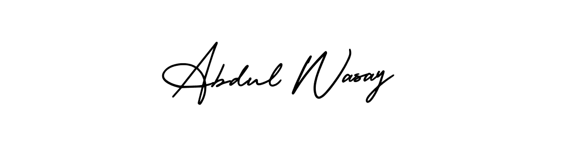 AmerikaSignatureDemo-Regular is a professional signature style that is perfect for those who want to add a touch of class to their signature. It is also a great choice for those who want to make their signature more unique. Get Abdul Wasay name to fancy signature for free. Abdul Wasay signature style 3 images and pictures png