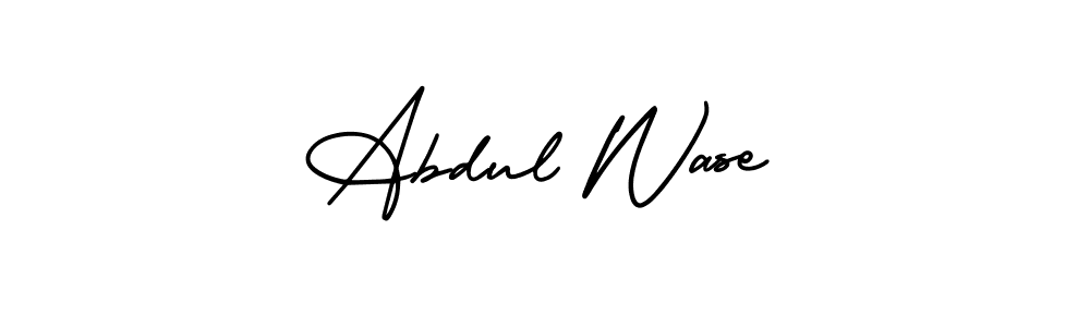 This is the best signature style for the Abdul Wase name. Also you like these signature font (AmerikaSignatureDemo-Regular). Mix name signature. Abdul Wase signature style 3 images and pictures png