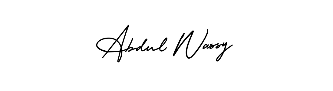 This is the best signature style for the Abdul Wassy name. Also you like these signature font (AmerikaSignatureDemo-Regular). Mix name signature. Abdul Wassy signature style 3 images and pictures png