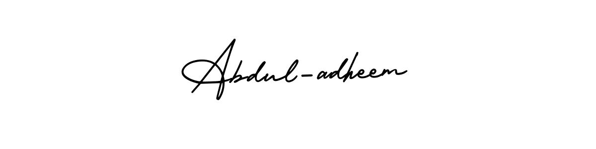 Abdul-adheem stylish signature style. Best Handwritten Sign (AmerikaSignatureDemo-Regular) for my name. Handwritten Signature Collection Ideas for my name Abdul-adheem. Abdul-adheem signature style 3 images and pictures png