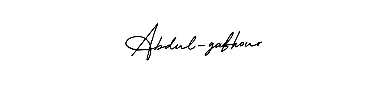 How to make Abdul-gafhour name signature. Use AmerikaSignatureDemo-Regular style for creating short signs online. This is the latest handwritten sign. Abdul-gafhour signature style 3 images and pictures png