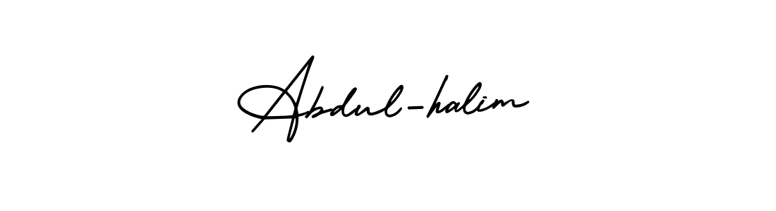 Design your own signature with our free online signature maker. With this signature software, you can create a handwritten (AmerikaSignatureDemo-Regular) signature for name Abdul-halim. Abdul-halim signature style 3 images and pictures png