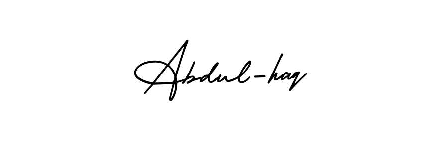 Design your own signature with our free online signature maker. With this signature software, you can create a handwritten (AmerikaSignatureDemo-Regular) signature for name Abdul-haq. Abdul-haq signature style 3 images and pictures png