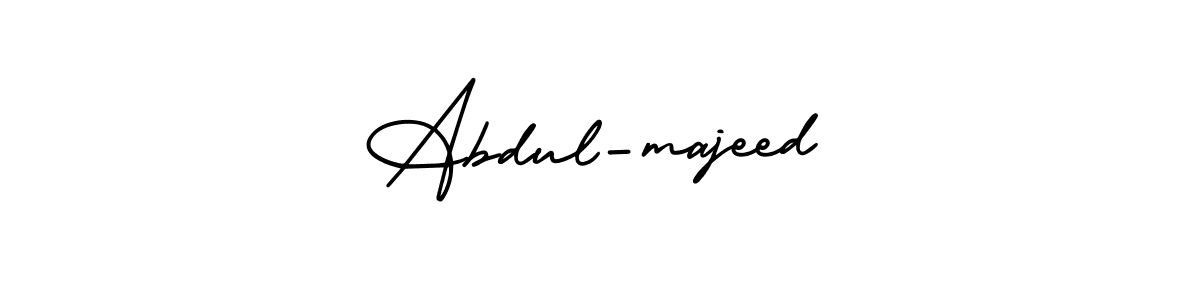 How to make Abdul-majeed name signature. Use AmerikaSignatureDemo-Regular style for creating short signs online. This is the latest handwritten sign. Abdul-majeed signature style 3 images and pictures png