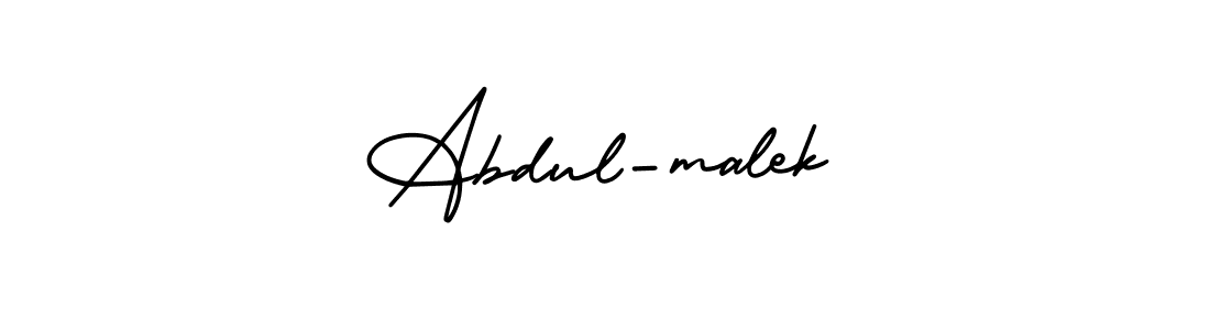 It looks lik you need a new signature style for name Abdul-malek. Design unique handwritten (AmerikaSignatureDemo-Regular) signature with our free signature maker in just a few clicks. Abdul-malek signature style 3 images and pictures png