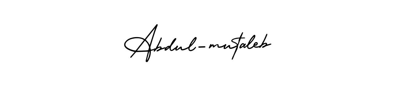 Create a beautiful signature design for name Abdul-mutaleb. With this signature (AmerikaSignatureDemo-Regular) fonts, you can make a handwritten signature for free. Abdul-mutaleb signature style 3 images and pictures png