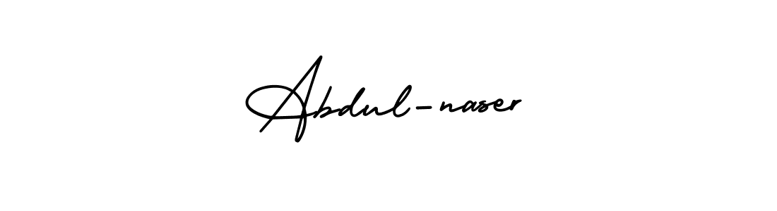 Abdul-naser stylish signature style. Best Handwritten Sign (AmerikaSignatureDemo-Regular) for my name. Handwritten Signature Collection Ideas for my name Abdul-naser. Abdul-naser signature style 3 images and pictures png