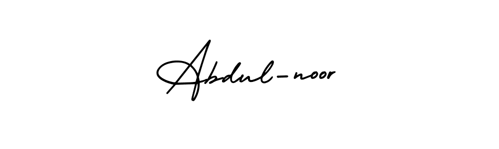 Make a beautiful signature design for name Abdul-noor. With this signature (AmerikaSignatureDemo-Regular) style, you can create a handwritten signature for free. Abdul-noor signature style 3 images and pictures png