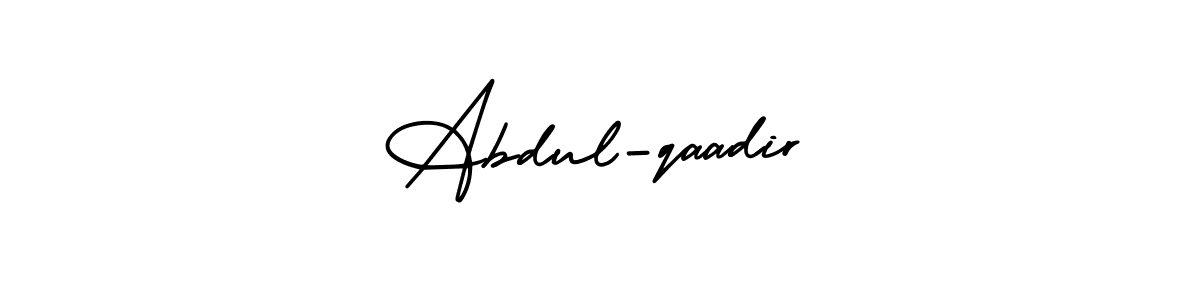 Create a beautiful signature design for name Abdul-qaadir. With this signature (AmerikaSignatureDemo-Regular) fonts, you can make a handwritten signature for free. Abdul-qaadir signature style 3 images and pictures png